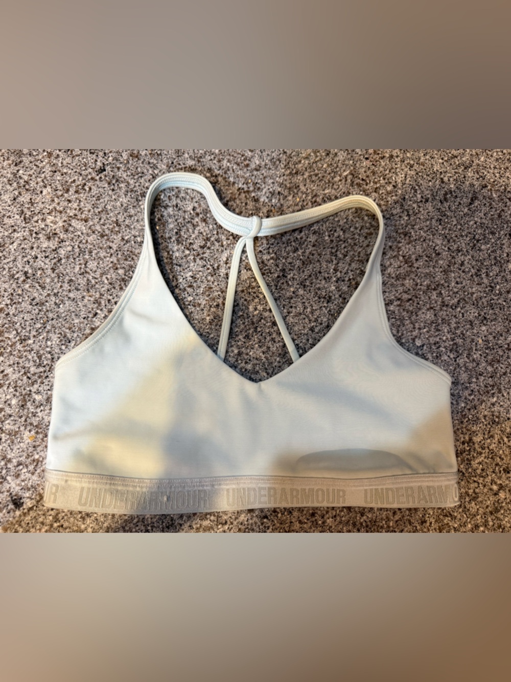 Under Armour light blue Strappy Sports Bra small